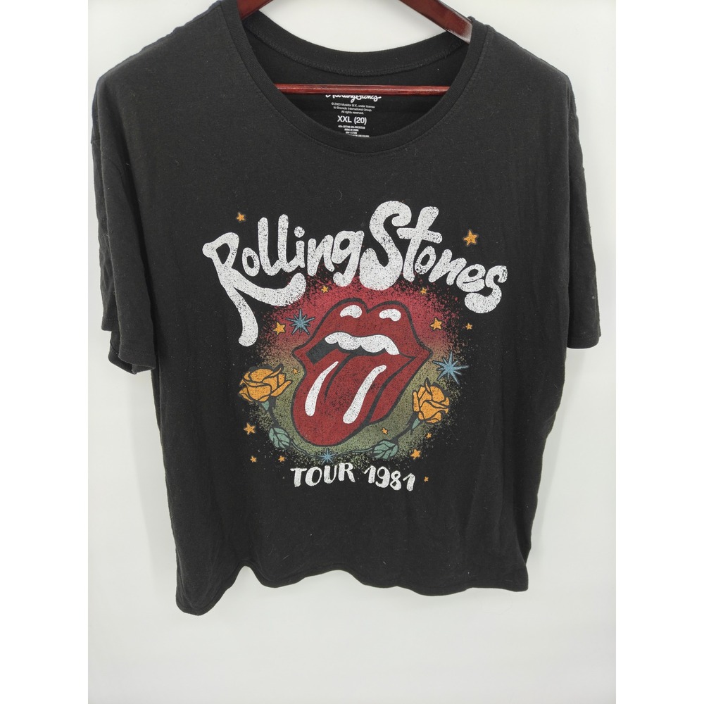 Rolling Stones North America Tour 1981 Graphic T-Shirt Black XXL 20